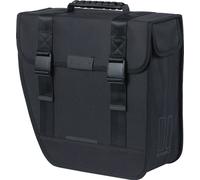 Basil Sacoche latérale Tour Single gauche noire - Sacoche pour vélo, 14 l, hydrofuge, 34x14x34 cm, idéale pour les pendulaires & les randonnées