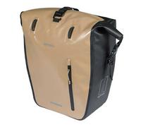 Basil Sacoche de vélo Rivo Mik Hooks L – Imperméable 31 l – Beige sable/Noir