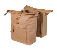 Basil Sacoches vélo Brooklyn Double – 41 L, étanche, réfléchissante, matériau recyclé – Sable