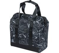Sacoche de porte bagage basil grand flower 23l noir