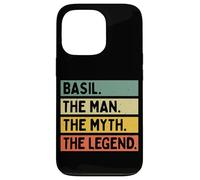 Basil The Man The Myth The Legend Citation personnalisée Amusante Coque pour iPhone 13 Pro