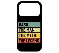 Basil The Man The Myth The Legend Citation personnalisée Amusante Coque pour iPhone 17 Pro