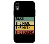 Basil The Man The Myth The Legend Citation personnalisée Amusante Coque pour iPhone XR