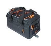 Basil Trunkbag Miles Black Orange - 7 litres - Tarpaulin
