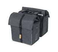 Basil Unisexe - Adulte Urban Dry MIK Double Sac Charcoal 36 x 17 x 42 cm