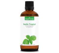 BASILIC TROPICAL BIO - 100mL - Huile Essentielle de Qualité Premium - 100% Pure, Naturelle, Intégrale et Chémotypée