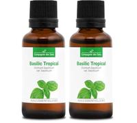 BASILIC TROPICAL BIO - 30mL - Huile Essentielle de Qualité Premium - 100% Pure, Naturelle, garantie ChromaCert® - Chémotypée & Intégrale (Lot de 2)