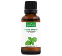 BASILIC TROPICAL BIO - 30mL - Huile Essentielle de Qualité Premium - 100% Pure, Naturelle, garantie ChromaCert® - Chémotypée & Intégrale