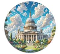 Basilique Saint-Pierre 1000 Pièces Puzzle Convient Aux Adultes Et Aux Enfants Jeu D'Intelligence Magique Rond Puzzles Classiques DIY pour Enfants Décompression Et Cadeau 1000pcs (67.5x67.5cm)