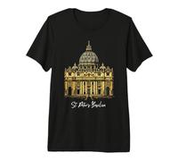Basilique Saint-Pierre Catedral Vatican Rome T-Shirt Haut de Gamme