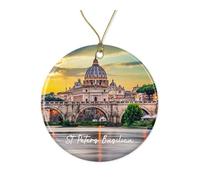 Basilique Saint-Pierre Décoration De Noël À Suspendre avec Ficelle Sapin Décoration D'Ornement De Noël Céramique Christmas Hanging