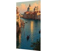 Basilique Saint-Pierre Diamond Painting Adulte, 5D Peinture Diamant Venise Diamond Painting Enfant Débutant Bricolage Cristal Point de Croix Broderie DiamantSalon Murale Décoration 80x160cm fr0-8e