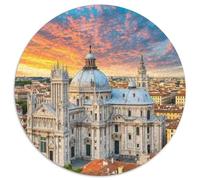 Basilique Saint-Pierre, Italie 1000 Pièces Jigsaw Puzzles bâtiment Puzzle Rond pour Enfants Décompression Jeu D'Intelligence De l'art De La DécoRat ION Moderne 1000pcs (67.5x67.5cm)
