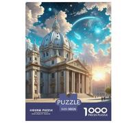 Basilique Saint-Pierre, Italie 1000 Pièces Puzzles bâtiment pour Adultes, Parfait pour Les Amateurs De Puzzles, Cadeau d'anniversaire, Jeux Éducatif, Qualité Premium 38x26cm/1000pcs