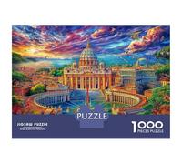 Basilique Saint-Pierre Puzzle 1000 Piece pour Adultes Et Adolescents Âgés De 14 Ans Et Plus, Jeu De Défi Intellectuel Puzzles 38x26cm/1000pcs