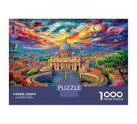 Basilique Saint-Pierre Puzzle 1000 Piece pour Adultes Et Adolescents Âgés De 14 Ans Et Plus, Jeu De Défi Intellectuel Puzzles 70x50cm/1000pcs