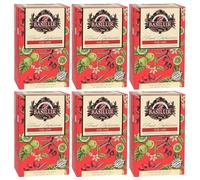 BASILUR Fruit Infusions - Infusion de fruits - Thé de fruits décaféiné à l'arôme naturel de goji, de citron de 20x2 g (6)