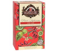 BASILUR Fruit Infusions - Infusion de fruits - Thé de fruits décaféiné à l'arôme naturel de goji, de citron de 20x2 g (1)