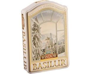 Basilur Gourmet Gift Boîte à thé 100 % pure feuille verte de Ceylan Pomme et Bleuet Collection Winter Window 100 g