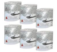 BASILUR Winter Tea - Thé noir de Ceylan en feuilles avec ajout de canneberges dans une boîte décorative, 100 g (Winter Tea, x6)