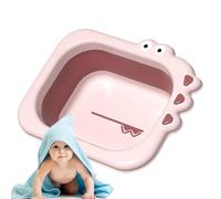 Basin de lavage pour bébé pliable - bol pliant de 2,5 L, dessin animé à lavabo polyvalent pour le visage de bain du nouveau-né | Babes de bain pliables, bol portable compact à la maison et à l'extérie