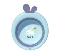 Basin De Lavage Pour Bébé Pliable - Lavabo À Pied Du Visage Pliable, Baignoires De Bains De Dessins Animés Épaissis | Bassin De Lavages Pliants Portables Pour Le Bain Pour Nourrissons, Les Voyages, L'