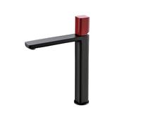 Basin Faucet Gunmetal Bathroom Tap Square Wash Single Handle Hot And Cold Mixer Deck Mounted Combined Colors(7901MB-R-T)