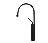 Basin Refined Copper Hot and Cold Water Mixer Tap, 360°Rotation Single Handle Single Hole Sink Drop Shape, All Copper Spool,D Kitchen Sink Faucets(Khaki)