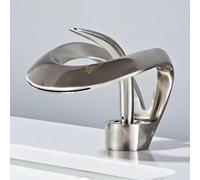 Basin Tap de robinet de bac à bassin pour salles de bains en cascade en laits de salle de bain en laiton Taps de salle de bain 1 trou d'or rose fabriqué en Chine LWX