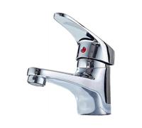 Basin Taps Bathroom Mixer Faucet Hot and Cold Mixer Tap Chrome Plated Solid Brass Lavatory Bathroom Vanity Sink Faucet for Bathroom Kitchen Cloakroom