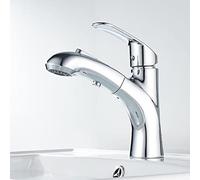 Basin Taps with Pull Out Spray Multifunction Sink Faucet Brass Hot Water and Cold Water Bathroom Basin Faucet-Black