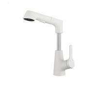 Basin White Lifting Hot Cold Telescopic Mixing Tap Pull Out Bathroom Mixer ，Faucet Kitchen taps for Sink