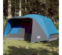 Basinlix Tente de camping avec auvent pour personnes, vert, polyester imperméable avec revêtement PU, moustiquaire, bâche de sol et connecteur électrique, légère et portable pour l'extérieur