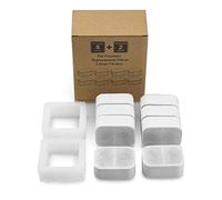 basisago Lot de 10 filtres de fontaine à eau pour animal domestique Ipettie - Filtres de rechange avec résine et charbon actif pour distributeur d'eau automatique pour chat, 8+2