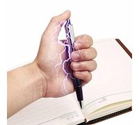 basisago Stylo à décharge électrique, Shock Pen Haute Tension, Blague à Un ami Stylo de Choc électrique, Farce drôle et Jouets de Choc, Stylo de Choc de Gadget de Truc Blague Haute Tension, Cadeau