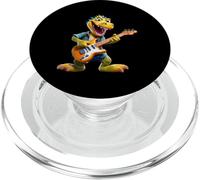 Basiste Dinosaure à Bascule Cartoon Dinosaure Musicien PopSockets PopGrip pour MagSafe