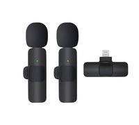 Basix 2.4G Microphone Lavalier Sans Fil Portable Audio Vidéo Enregistrement Mini Micro Pour Iphone Android Diffusion En Direct Téléphone De Jeu.Lightning 1Drag2-K1.