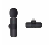 Basix 2.4G Microphone Lavalier Sans Fil Portable Audio Vidéo Enregistrement Mini Micro Pour Iphone Android Diffusion En Direct Téléphone De Jeu.Lightning 1Drag1-K1.