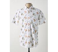 bask in the sun chemises homme de couleur blanc