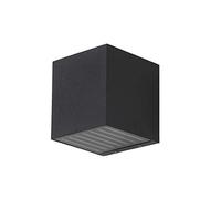 Baska Lampe Murale en Plein air de 6W LED en Plein air Applique Murale Moderne Aluminium Feux muraux pour Murs extérieurs, Couloir, escalier, Balcon, Jardin, Cour, Blanc Chaud