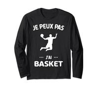 Basket 2025. J'Peux Pas J'Ai Basket Basket-Ball supporteur Manche Longue