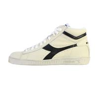 Basket à lacets Cuir Diadora Game L High Waxed - Blanc Noir 36