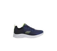 Skechers Baskets Microspec II Vovrix garçon Textile bleu marine et noir bordure citron vert 27,5