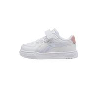 Puma Baskets bébé Caven III Holo 2.0 AC+ à scratch Blanc-Rosy-Argent 23