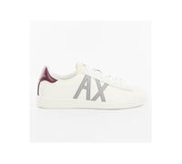 Armani Exchange Baskets en cuir pour homme XUX016XCC71, Blanc., 44 EU