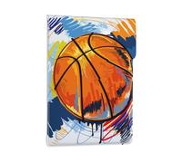Basket-Ball coloré Croquis Plaisir imprimé,Housse en Cuir synthétique pour Ordinateur Portable, Sacoche pour Ordinateur Portable, Sacoche pour Tablette