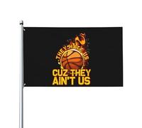 Basket-ball Ghetto Sport Ils nous détestent parce qu'ils ne sont pas nous Drapeaux 3 X 5 pieds Bienvenue Grande bannière Drapeau de jardin Drapeau de décoration extérieure pour la maison Cour Fête