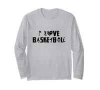 Basket-Ball J'aime Le Basket-Ball Fan de Basket-Ball Manche Longue