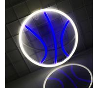 Basket - ball LED néon signe, alimenté par USB ou piles AA,fenêtre, café - bar, décoration de restaurant d'hôtel, économie d'énergie, sûr et stable, peut être mis à plat ou accroché au mur