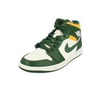 Basket-ball - Nike - Air Jordan 1 Mid - Vert - Enfant - Garçon - Respirant 41